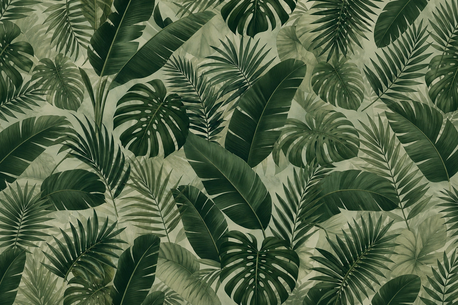 Sage Lush Wallpaper Mural