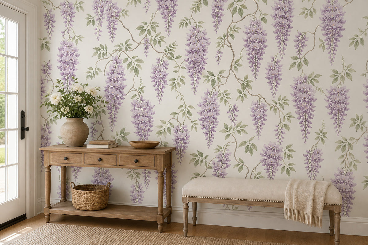 Sage Mauve Wallpaper Mural product view