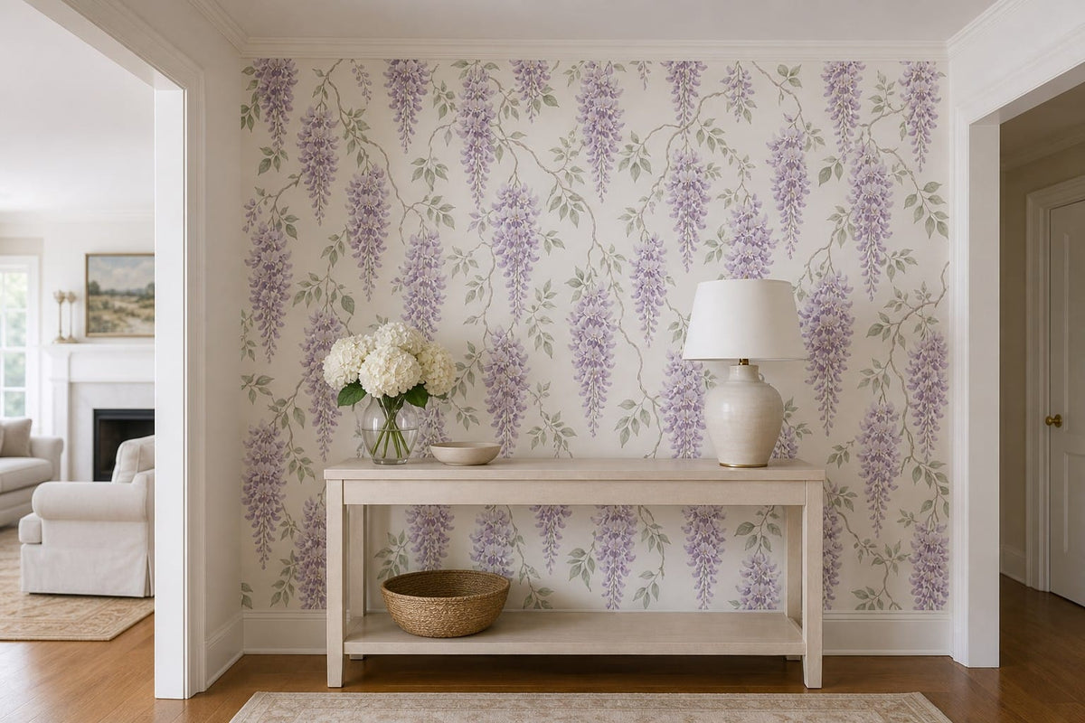 Sage Mauve Wallpaper Mural product view