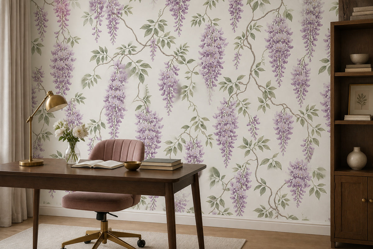 Sage Mauve Wallpaper Mural product view