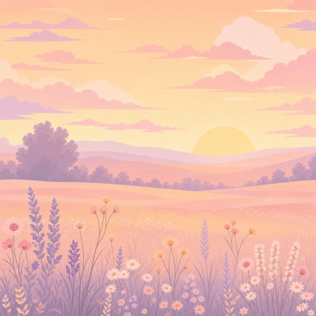 Sage Meadow Wallpaper Mural product view