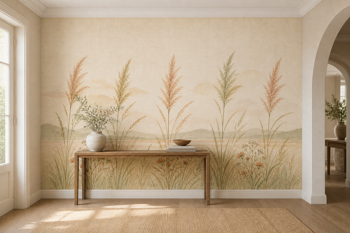 Sage Meadow Wallpaper Mural product view