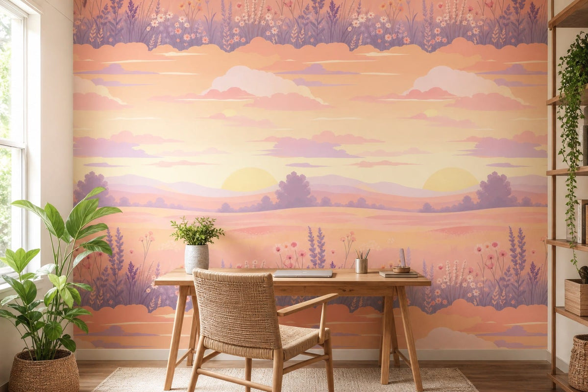 Sage Meadow Wallpaper Mural product view