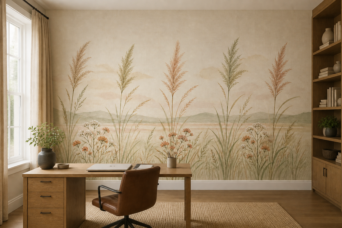 Sage Meadow Wallpaper Mural product view