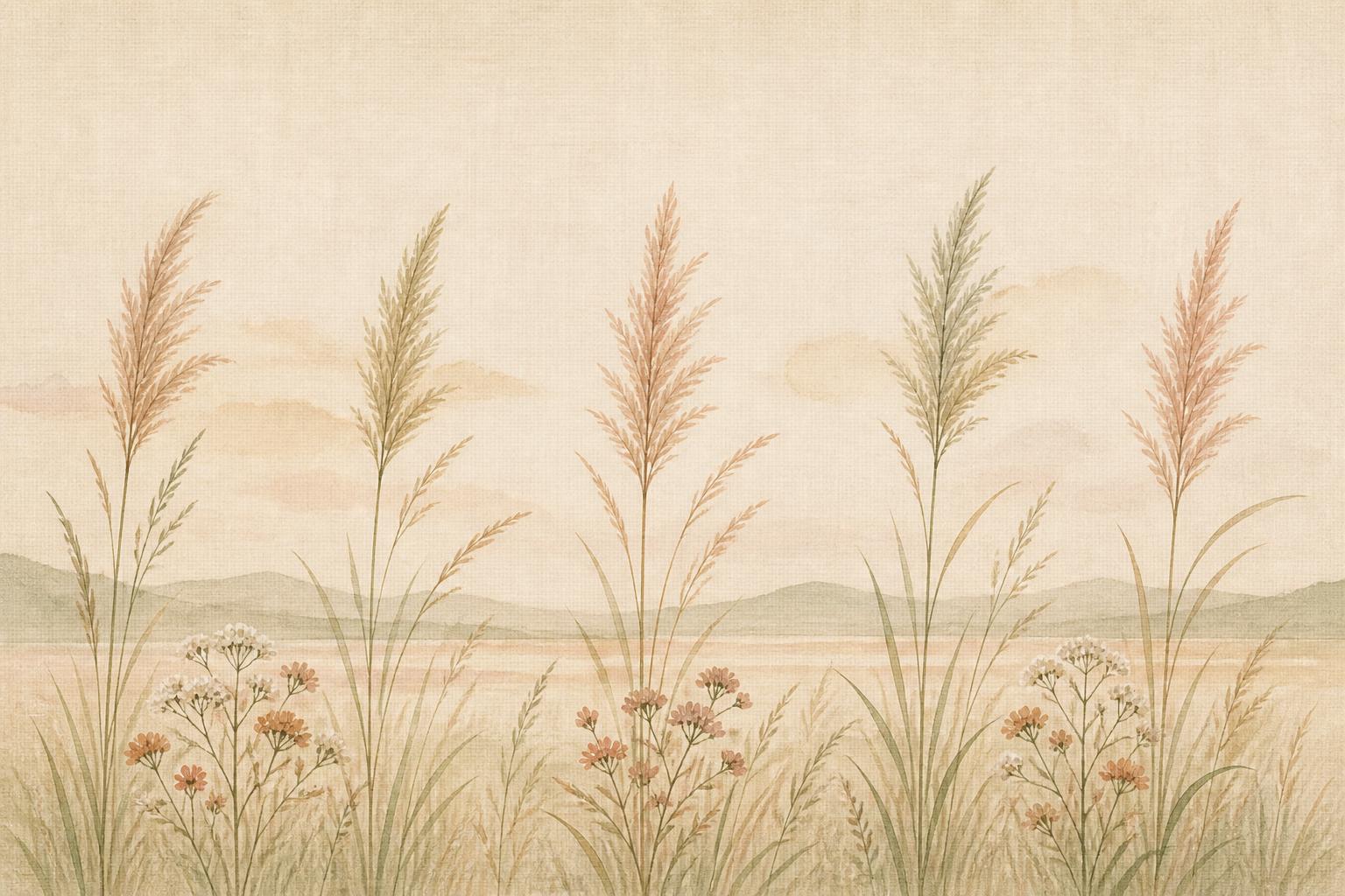 Sage Meadow Wallpaper Mural