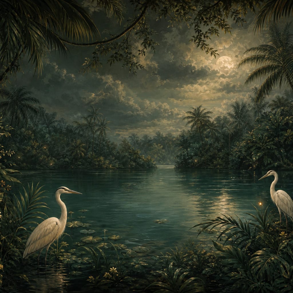 Sage Midnight Wallpaper Mural product view