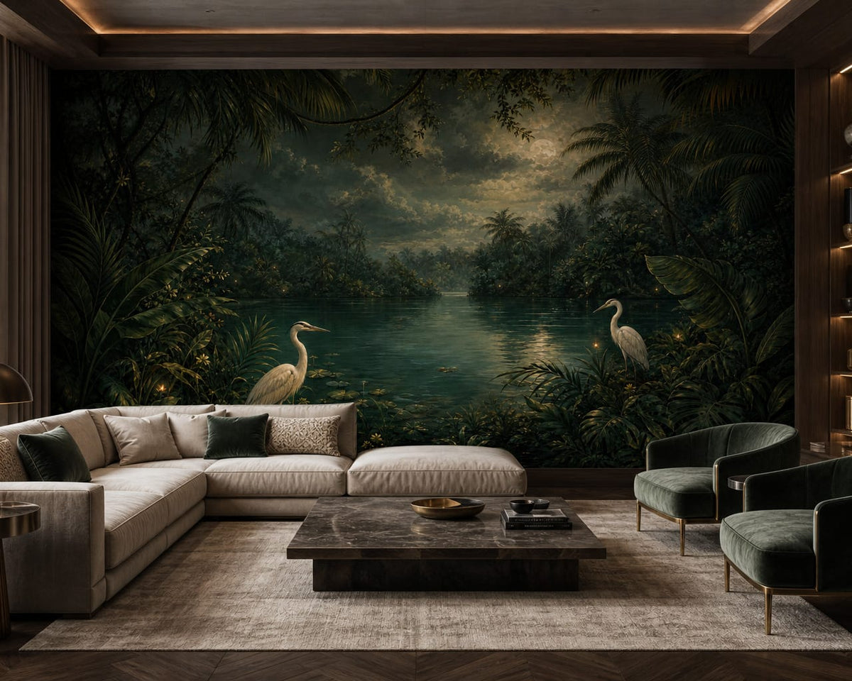 Sage Midnight Wallpaper Mural product view