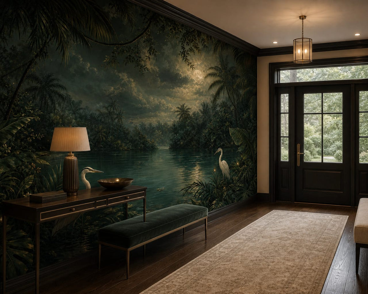 Sage Midnight Wallpaper Mural product view