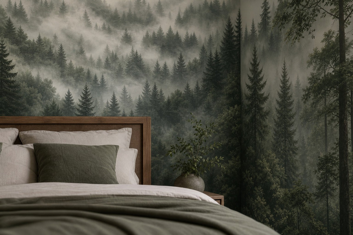 Sage Misty Wallpaper Mural product view