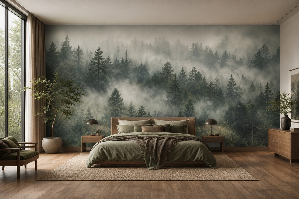 Sage Misty Wallpaper Mural product view