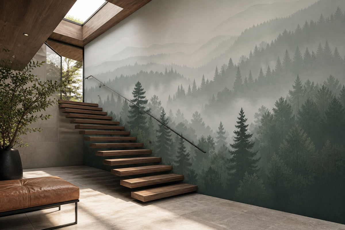 Sage Misty Wallpaper Mural product view