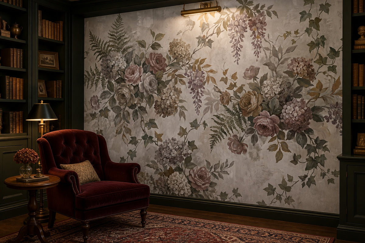 sage nature vintage jungle wallpaper library custom stick on non woven vinyl removable
