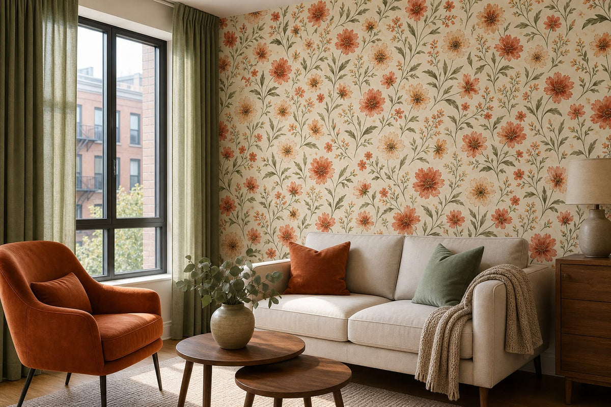 Sage Oatmeal Wallpaper Mural product view