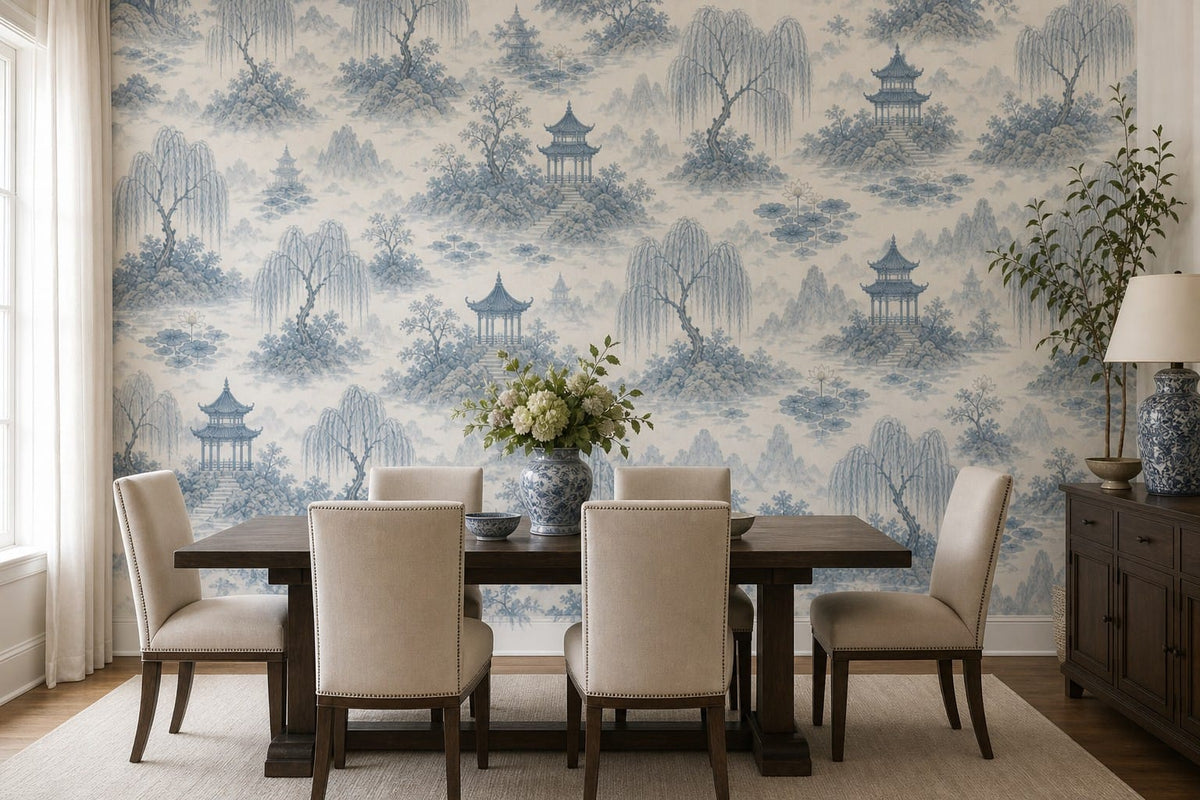 Sage Pagoda Wallpaper Mural product view