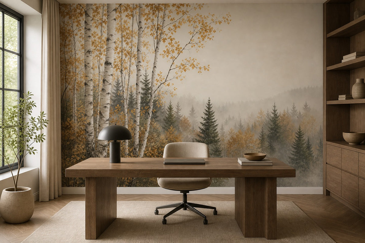 Sage Pearl Ridge Wallpaper Mural product view