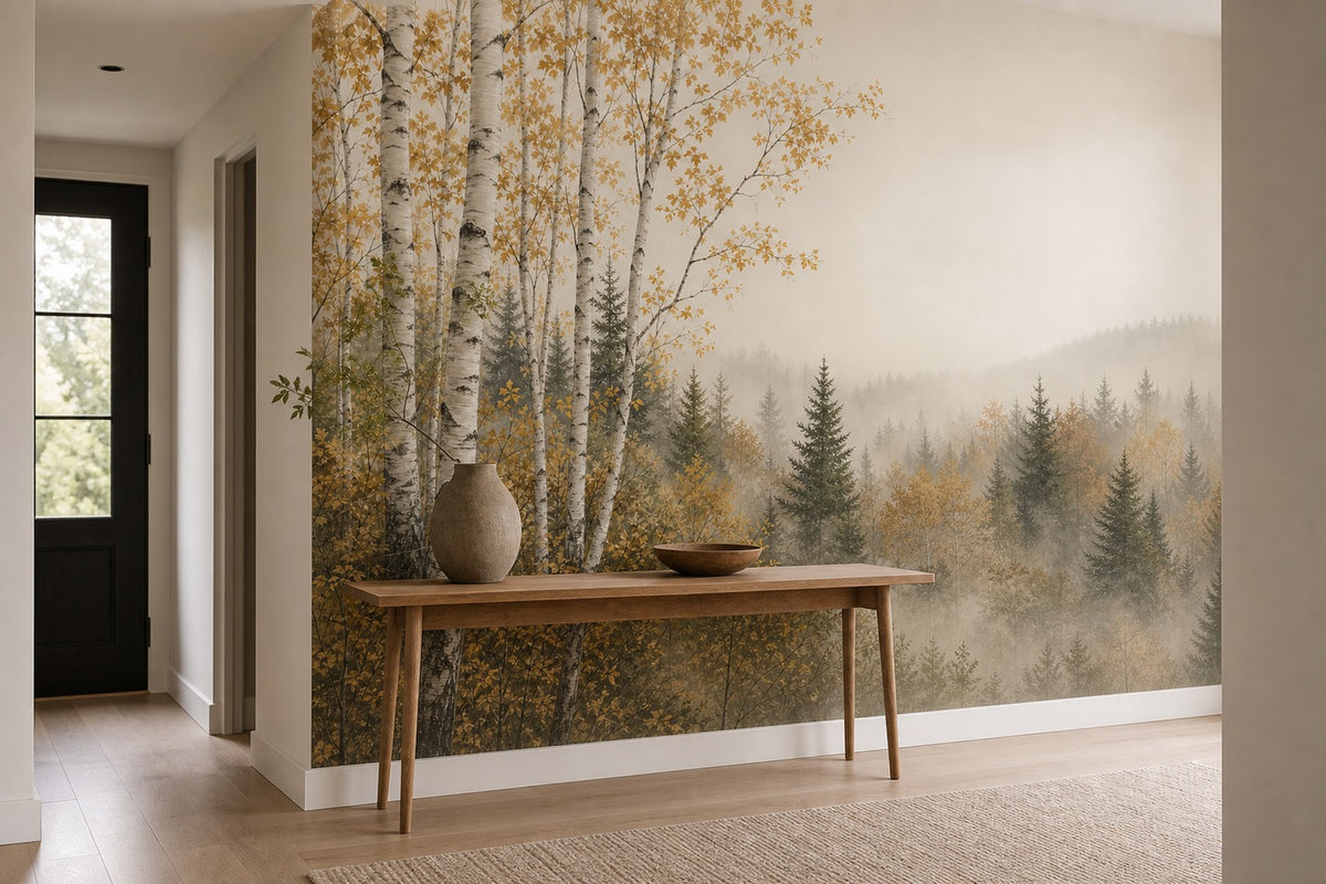 Sage Pearl Ridge Wallpaper Mural product view