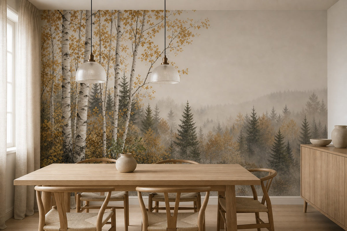 Sage Pearl Ridge Wallpaper Mural product view