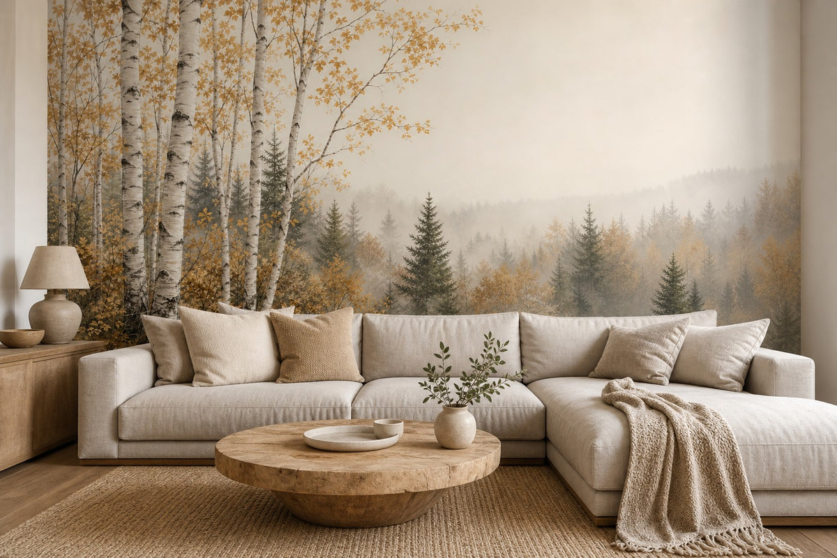 Sage Pearl Ridge Wallpaper Mural product view