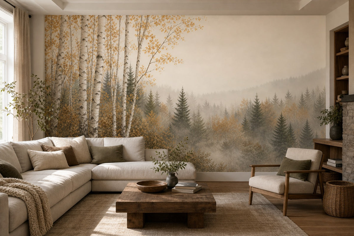 Sage Pearl Ridge Wallpaper Mural product view