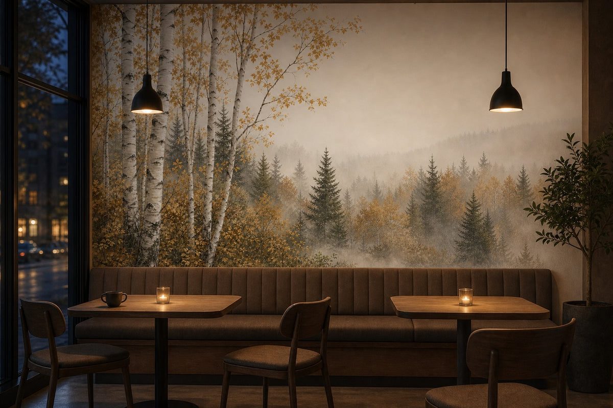 Sage Pearl Ridge Wallpaper Mural product view