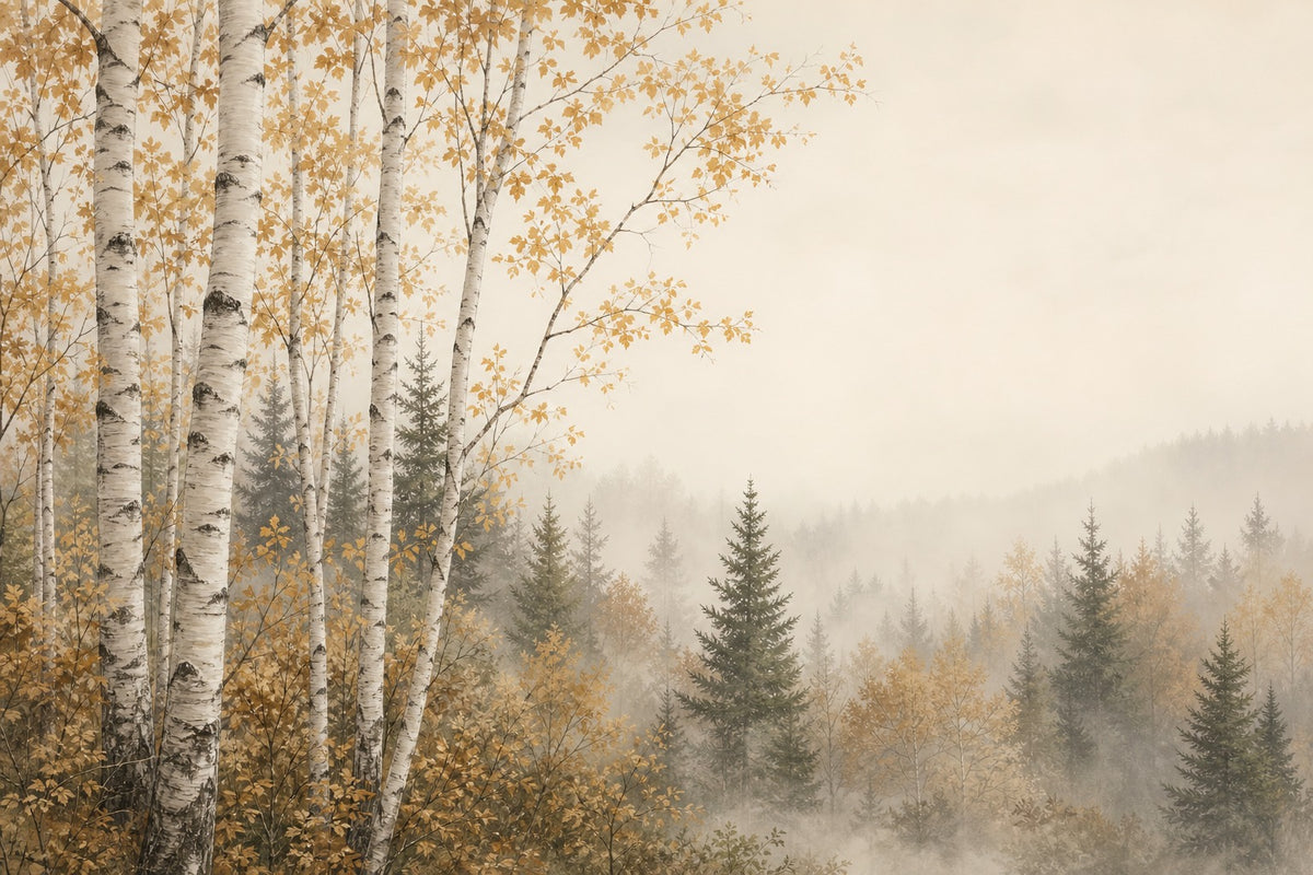 Sage Pearl Ridge Wallpaper Mural product view