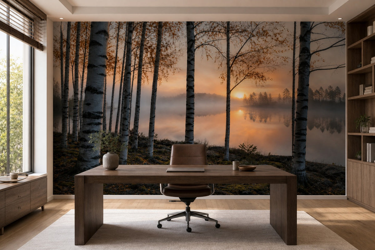 Sage Pine Wallpaper Mural product view