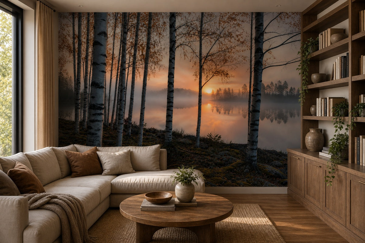 Sage Pine Wallpaper Mural product view