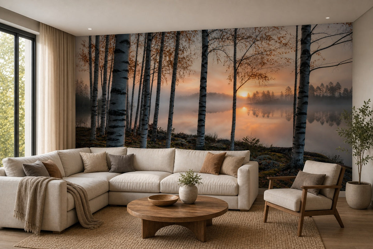 Sage Pine Wallpaper Mural product view