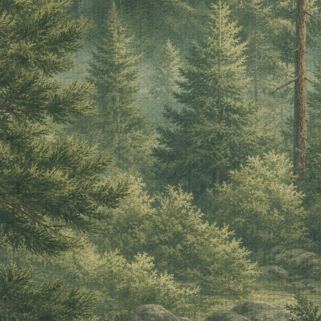 Sage Pine Wallpaper Mural product view