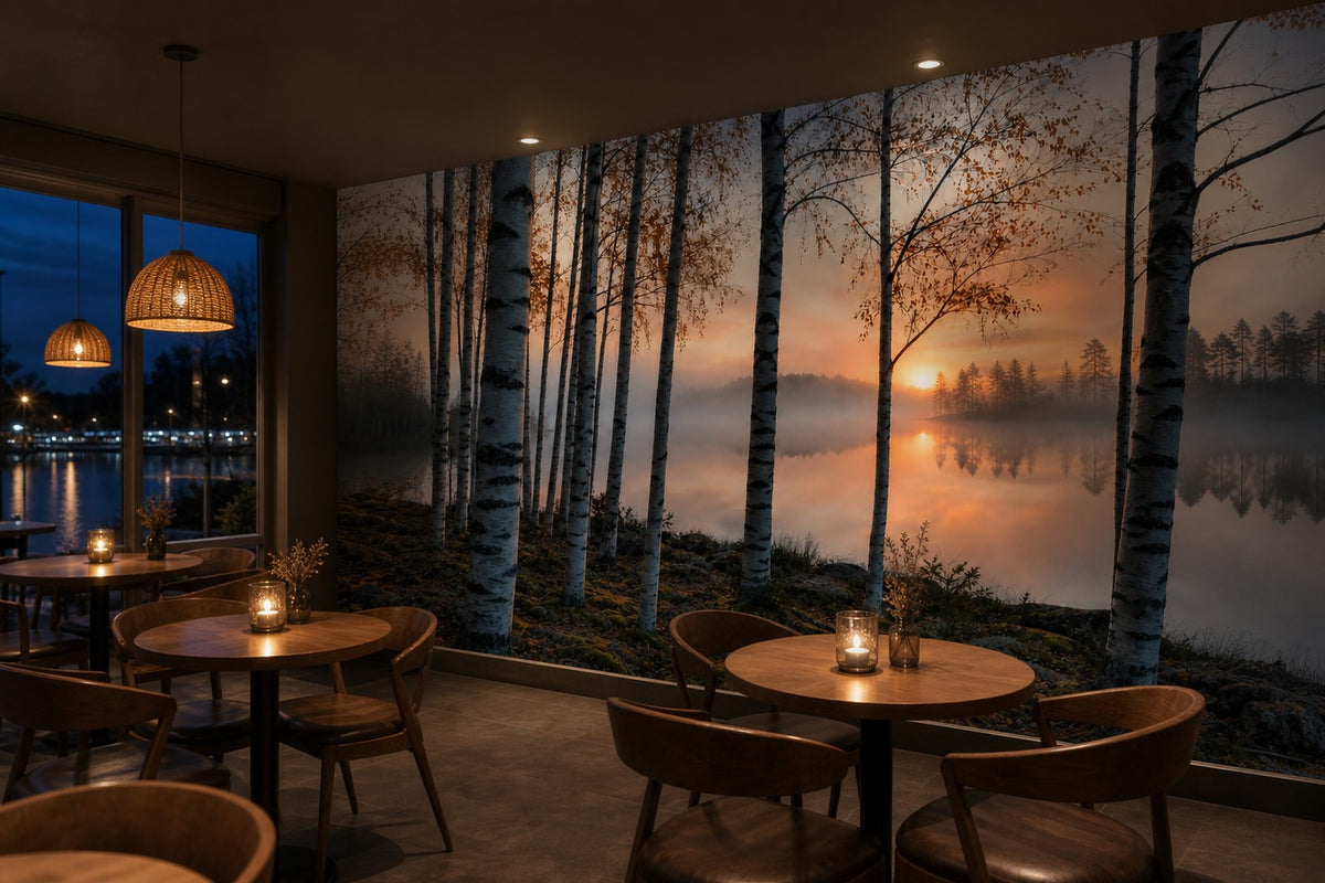 Sage Pine Wallpaper Mural product view