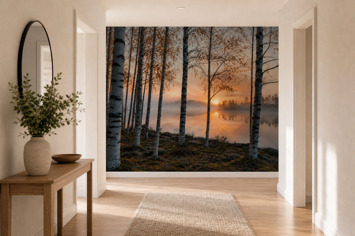 Sage Pine Wallpaper Mural product view