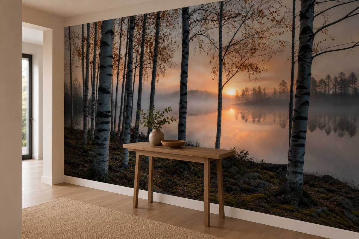Sage Pine Wallpaper Mural product view