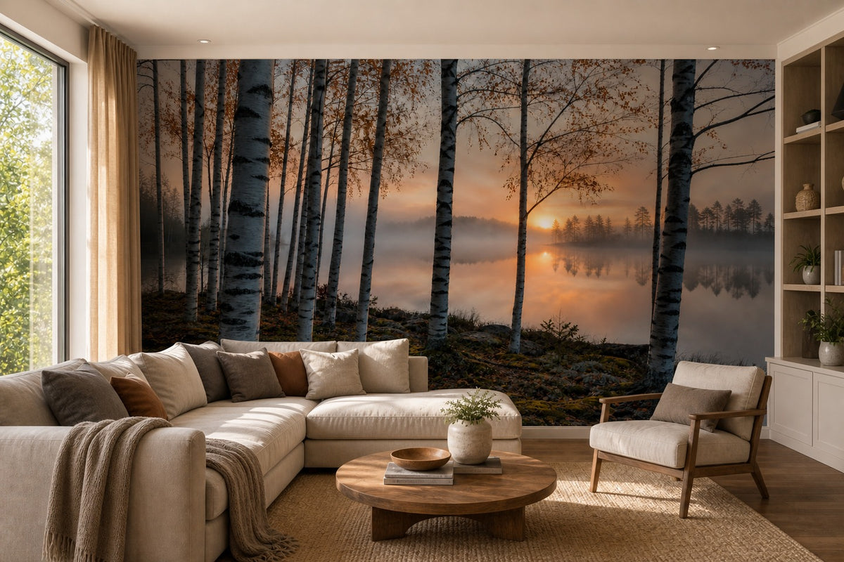 Sage Pine Wallpaper Mural product view
