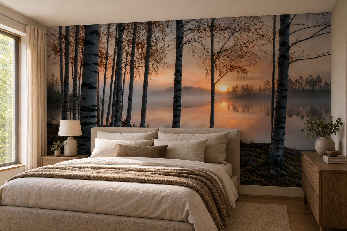 Sage Pine Wallpaper Mural product view