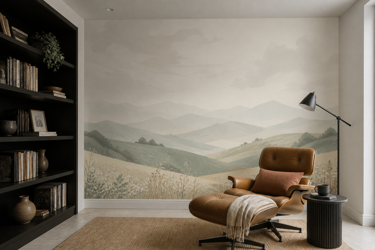 Sage Rolling Wallpaper Mural product view