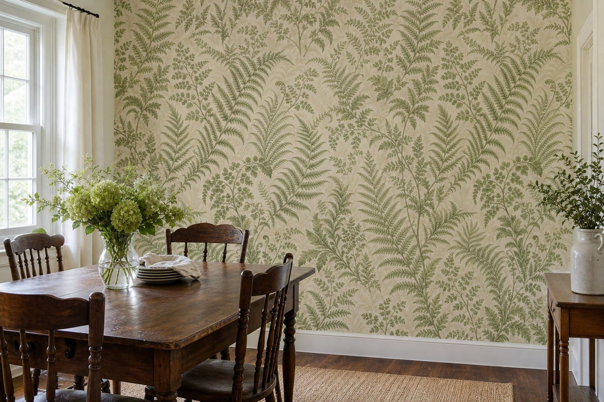 Sage Victorian Wallpaper Mural product view