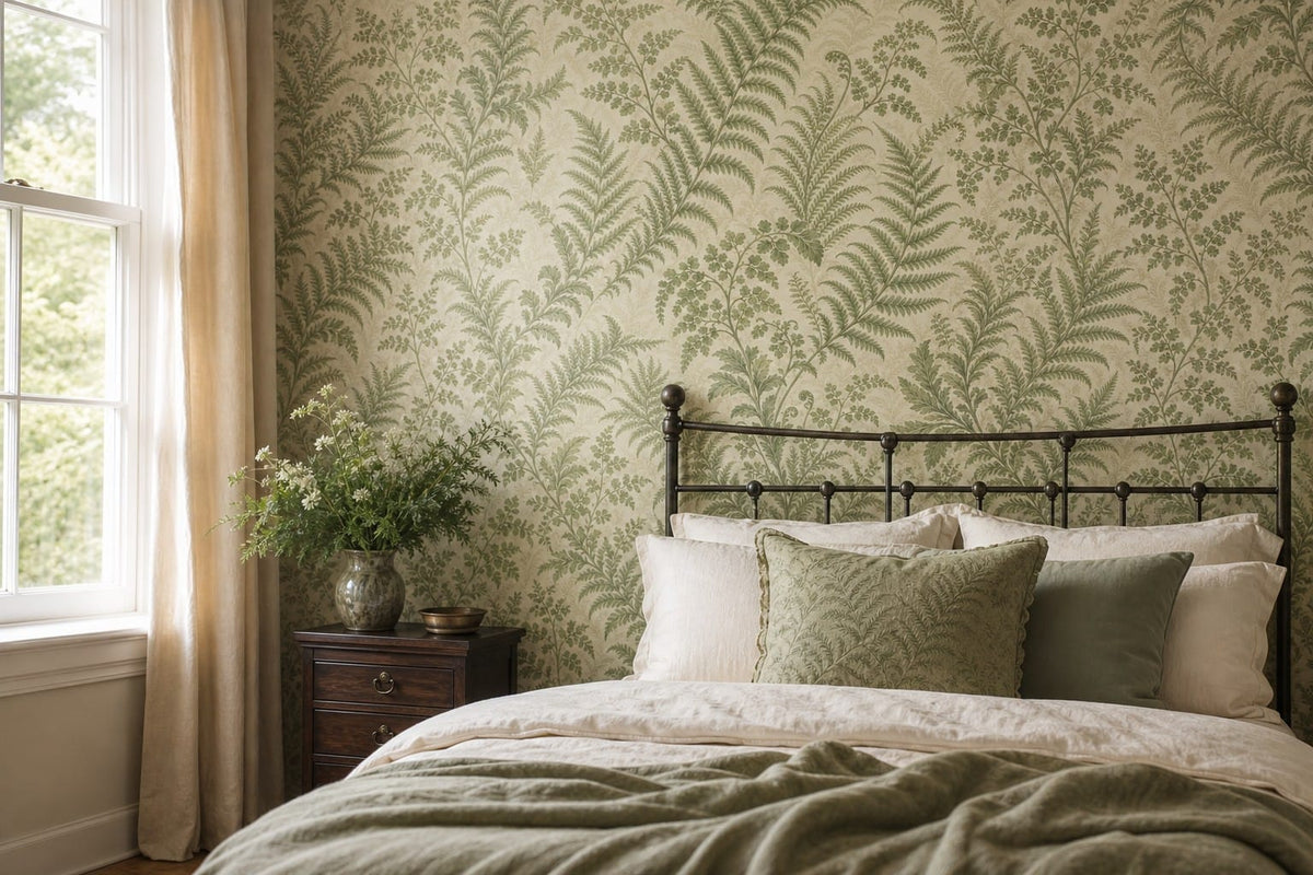 Sage Victorian Wallpaper Mural product view