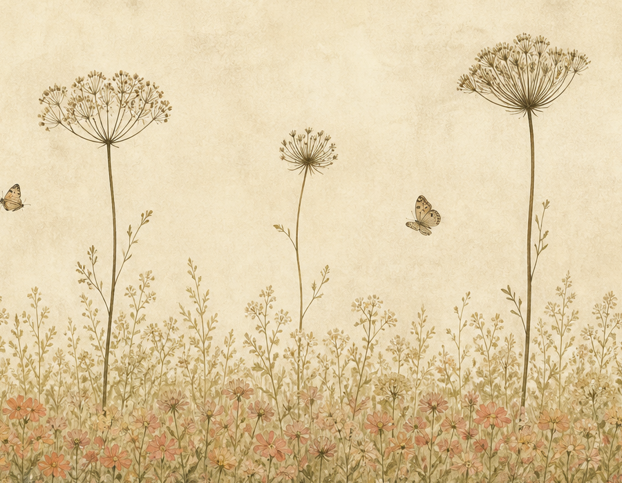 Sage Vintage Wallpaper Mural product view