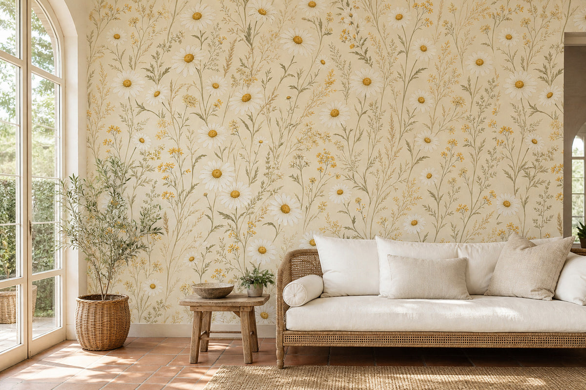 Sage Vintage Wallpaper Mural product view