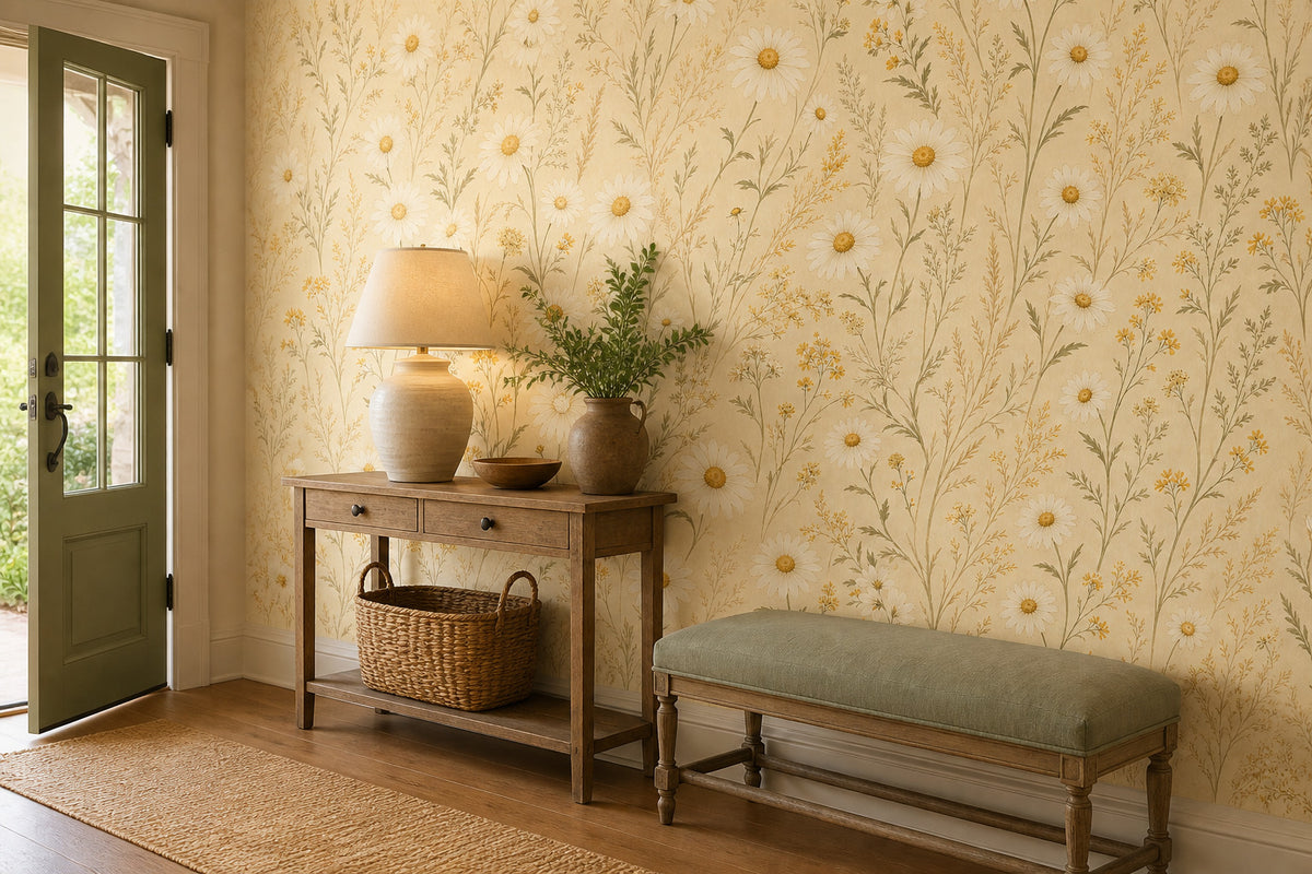 Sage Vintage Wallpaper Mural product view