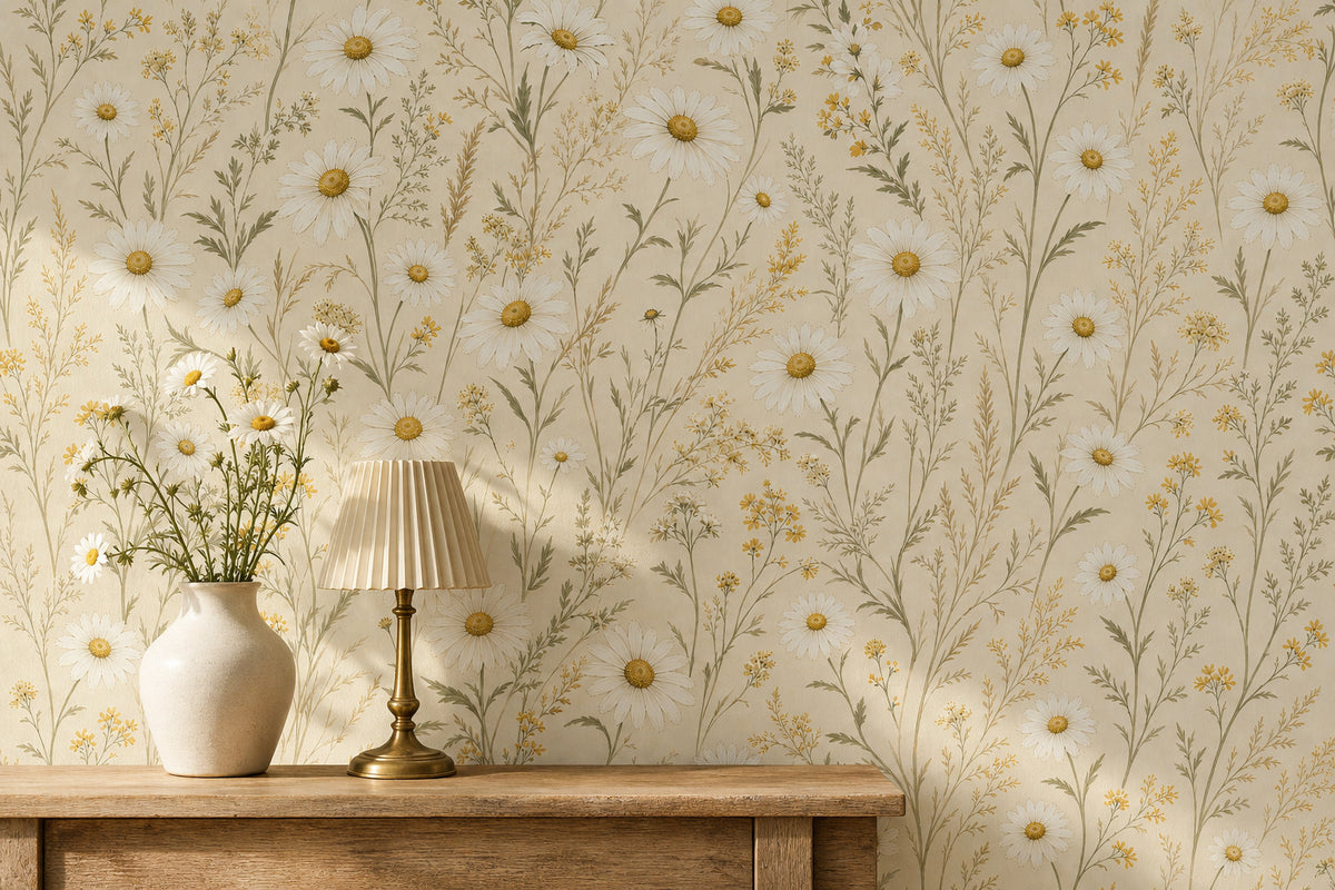 Sage Vintage Wallpaper Mural product view