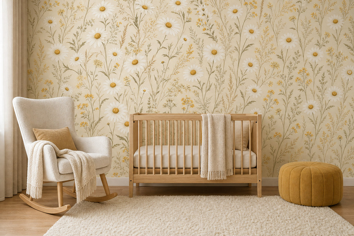 Sage Vintage Wallpaper Mural product view