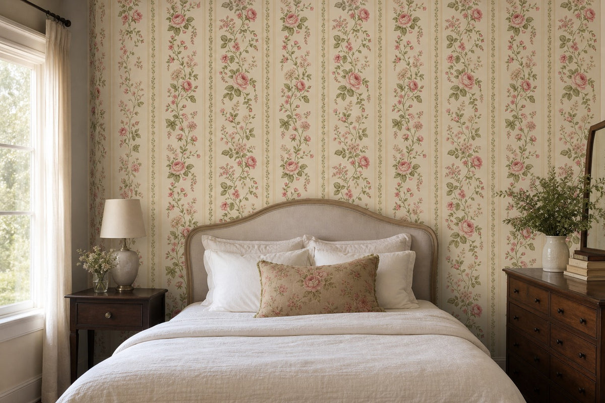 Sage Vintage Wallpaper Mural product view