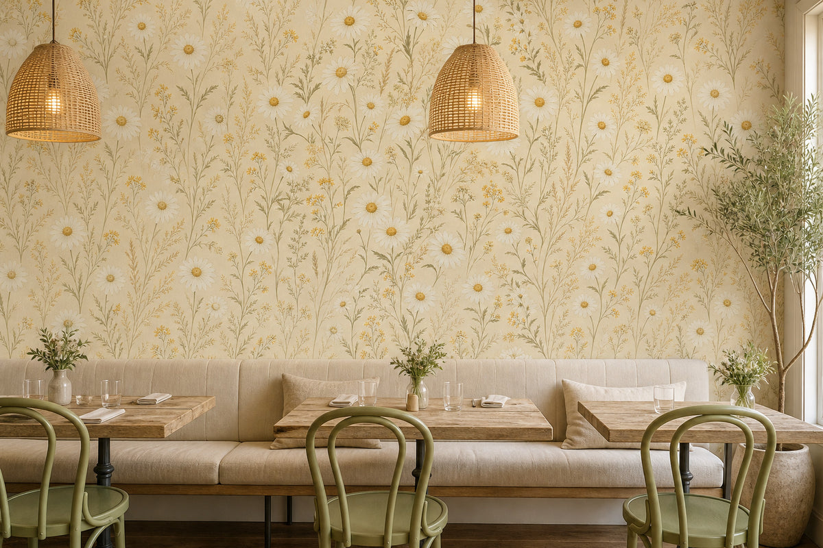 Sage Vintage Wallpaper Mural product view