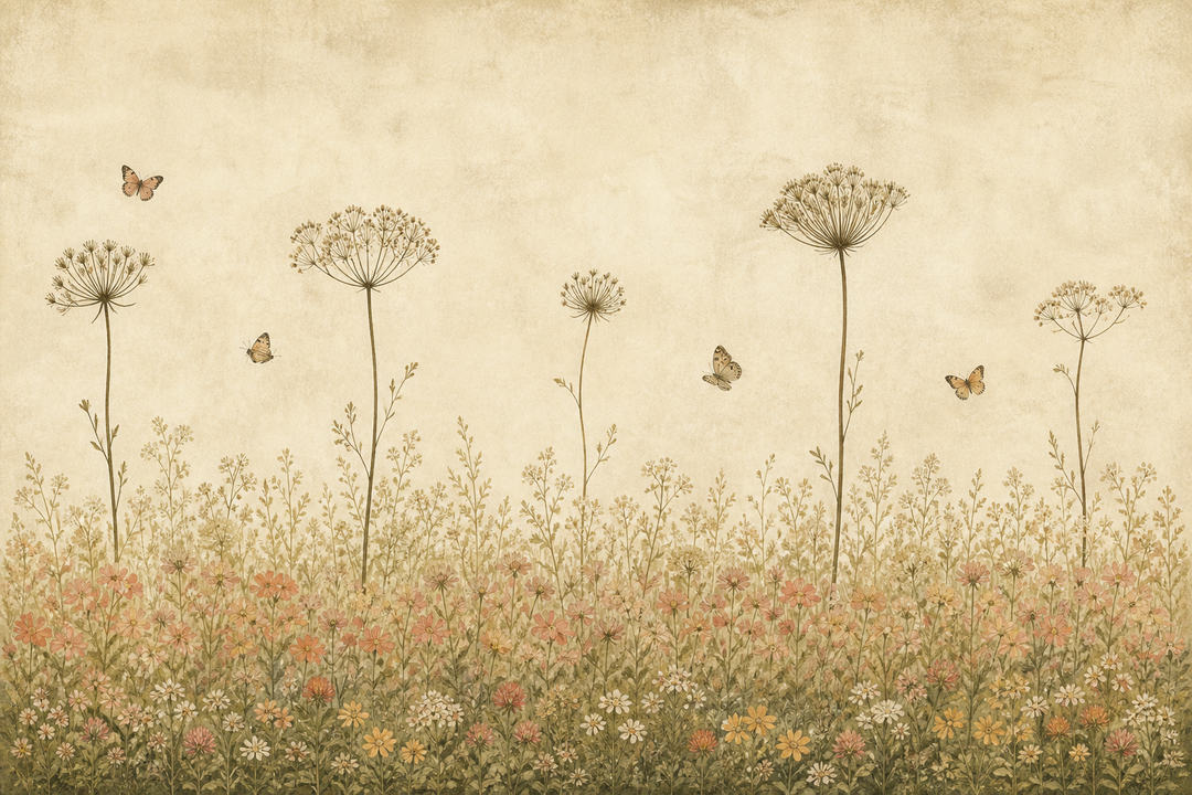 Sage Vintage Wallpaper Mural product view