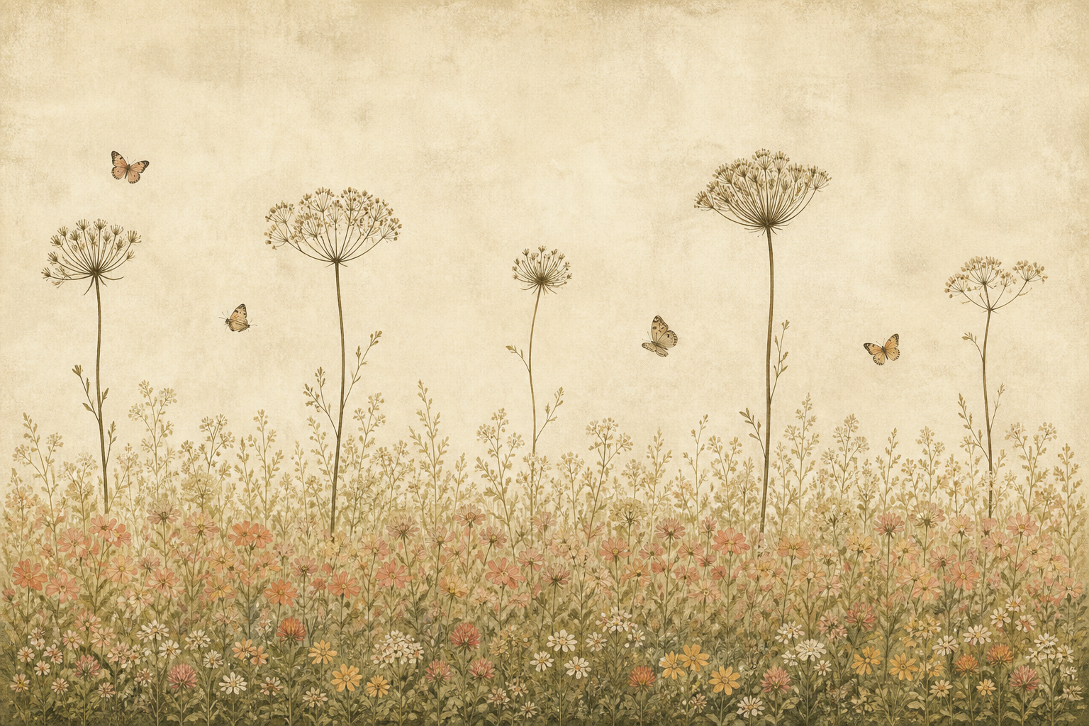 Sage Vintage Wallpaper Mural
