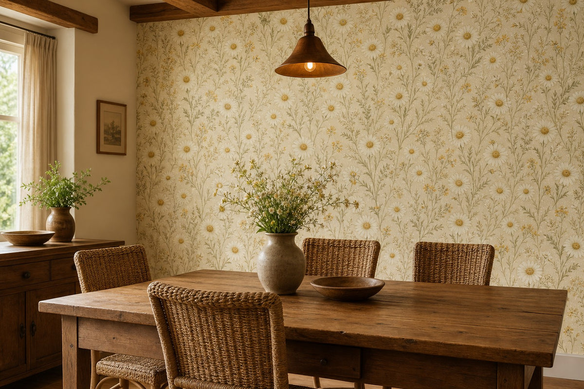 Sage Vintage Wallpaper Mural product view