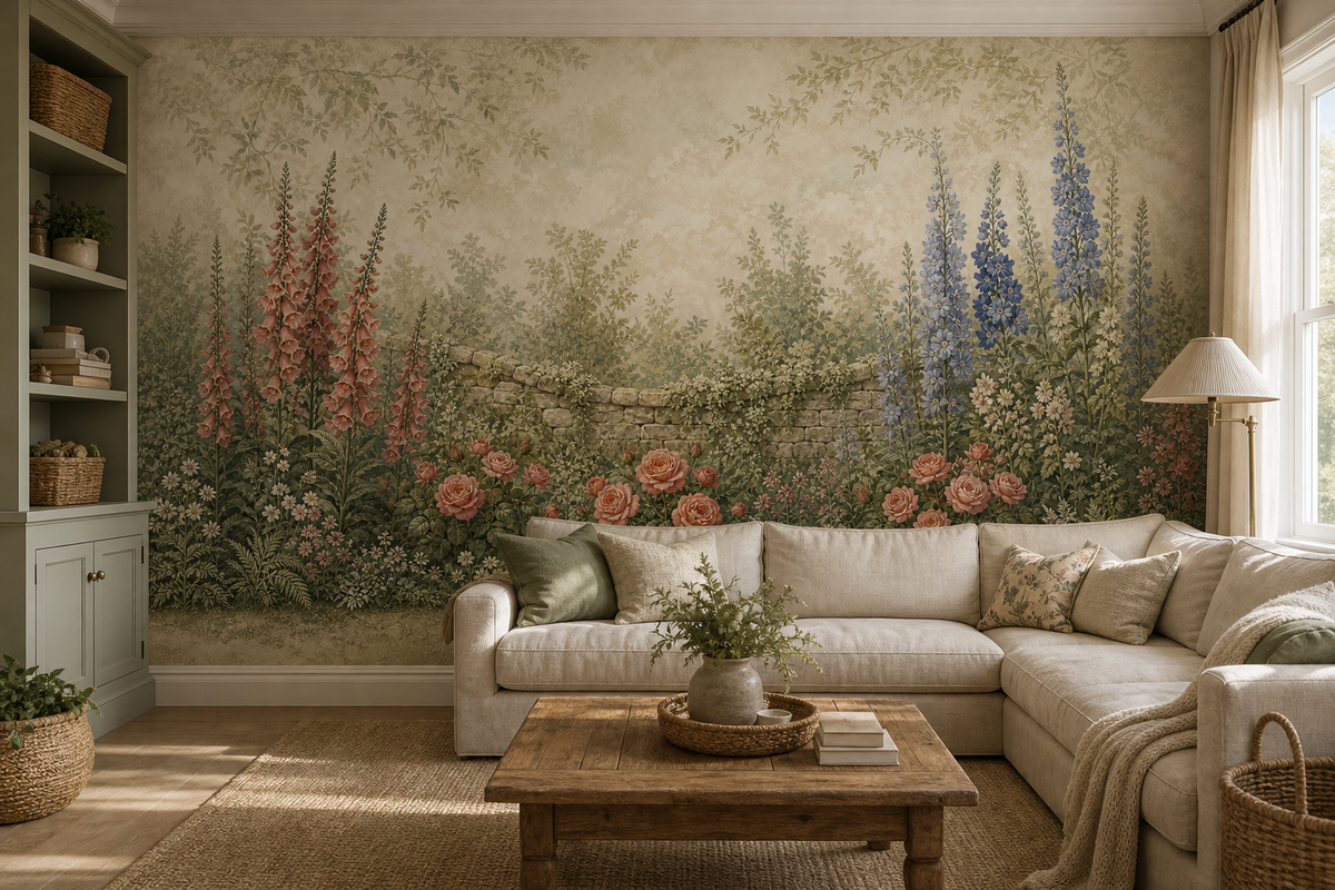 Sage Country Wallpaper Mural product view