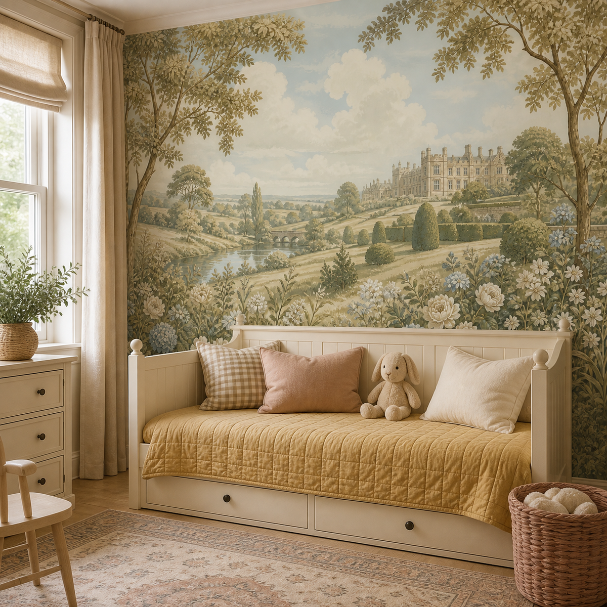 Sage English Wallpaper Mural product view