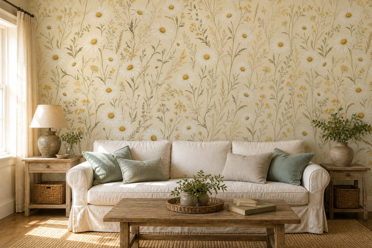 Sage Vintage Wallpaper Mural product view